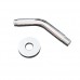 SUMERAIN Stainless Steel Shower Arm and Flange with 1/2 NPT Water Inlet for Fixed Showerhead  Chrome - B078H49H5N